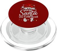 Teacher Christmas Dear Santa 6 7 Divertidas Navidades Familiares a Juego PopSockets PopGrip para MagSafe
