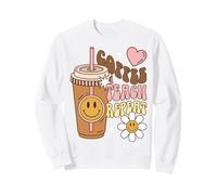 Teacher Coffee Teach Repeat Educator Caffeine Humor Sudadera