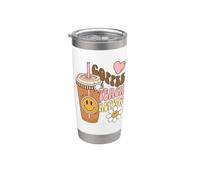 Teacher Coffee Teach Repeat Educator Caffeine Humor Vaso térmico de acero inoxidable de doble pared