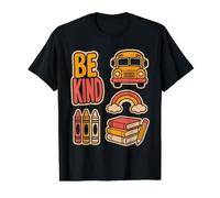 Teacher Colorful Doodle Back to School for Teacher Camiseta gráfica económica, Hombre, Negro, XL