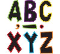 Teacher Created Resources 77282 Letras de fuente divertidas eléctricas brillantes de 7 pulgadas