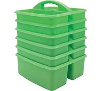 Teacher Created Resources Cajas de almacenamiento de plástico menta - Paquete de 6