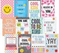 Teacher Created Resources Cool for School - Paquete de póster pequeño con refranes positivos (TCR9326)
