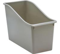 Teacher Created Resources Papelera de plástico, color gris