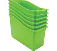 Teacher Created Resources Paquete de 6 contenedores de plástico lima (TCR2088557)