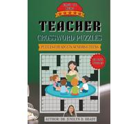 Teacher Crossword Puzzles: Crossword with Easy to Read Print about Teacher and Other Related Items | 6x9 inches, 120 pages | 50+ Puzzles... Gifts for Vacations, Holidays and Free Times