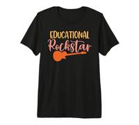 Teacher Educational Rockstar Teach Vintage School Teachers Camiseta Premium