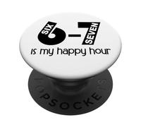 Teacher Haunted by 6 7 What is 67 Sayings 6-7 Reading Happy PopSockets PopGrip Adhesivo