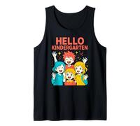 Teacher Hello Kindergarten, linda mujer, regreso a la escuela Camiseta sin Mangas