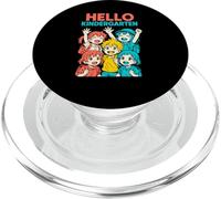 Teacher Hello Kindergarten, linda mujer, regreso a la escuela PopSockets PopGrip para MagSafe