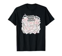 Teacher Introvert Graded Paper Over People Camiseta