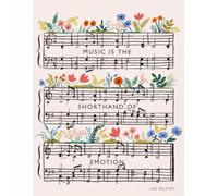 Teacher Lesson Plan Book - 2026-2027 School Year - Ten 10 Classes a day - Like The Rain - Music is the Shorthand of Emotion Floral Teacher Planner: ... for a Music Teacher by a Music Teacher!