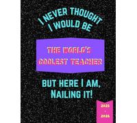Teacher Lesson Plan Book - 25-26 School Year - Ten 10 Classes a day - Like The Rain - World's Coolest Teacher: 10 classes per day, five classes per week. Designed for Specialist Teachers!
