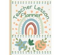 Teacher Lesson Plan Book with Undated Calendar-JULY-JUNE: Teacher Created Planner for Classroom & Homeschool-Horizontal or Vertical Options-Daily Planner for Weekly and Monthly Academic Year