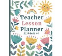 Teacher Lesson Planner 2025-2026 a4: Week-to-View Organiser from September to July