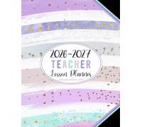Teacher Lesson Planner 2026-2027: Academic Year Monthly and Weekly Class Organizer | Grade and Record Book for Educators July 2026-June 2027 (Pretty Colorful Stripes Cover)
