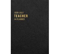 Teacher Lesson Planner 2026-2027: Weekly and Monthly Class Organiser | A4 Lesson Plan, Grade and Record Book | 7 Periods | UK Academic Year August 2026 - July 2027 | Black