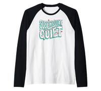 Teacher Librarian Suspiciously Quiet Bookworm Camiseta Manga Raglan