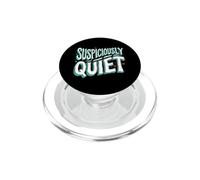 Teacher Librarian Suspiciously Quiet Bookworm PopSockets PopGrip para MagSafe