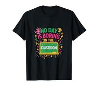 Teacher Life - Pizarra con diseño de Fuegos Artificiales Camiseta