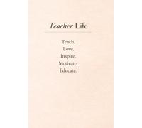Teacher Life: Un cuaderno con líneas para profesores