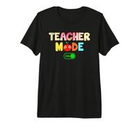 Teacher Mode On Teaching Funny School Teachers Camiseta Premium