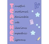 Teacher Notebook: Cuaderno para Profesores en Inglés - A4 8.5 x 11 -100 Hojas Cuadriculadas - Tapa Blanda: Cuaderno ideal como detalle para profesores ... bilingües. Divertido material escolar