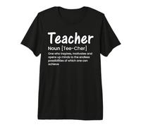 Teacher Noun Definition Funny Teach School Teachers Camiseta Premium