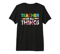 Teacher of All Things Flower Funny School Teachers Camiseta Premium