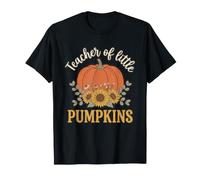 Teacher of Little Pumpkins Boho Fall Floral Camiseta