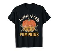 Teacher of Little Pumpkins Boho Fall Floral Camiseta gráfica económica