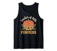 Teacher of Little Pumpkins Boho Fall Floral Camiseta sin Mangas
