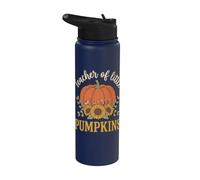 Teacher of Little Pumpkins Boho Fall Floral Stainless Steel Insulated Water Bottle