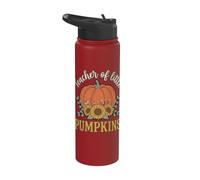 Teacher of Little Pumpkins Boho Fall Floral Stainless Steel Insulated Water Bottle