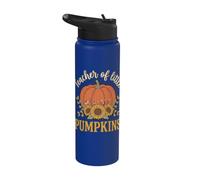 Teacher of Little Pumpkins Boho Fall Floral Stainless Steel Insulated Water Bottle