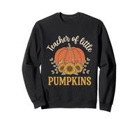 Teacher of Little Pumpkins Boho Fall Floral Sudadera