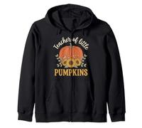 Teacher of Little Pumpkins Boho Fall Floral Sudadera con Capucha