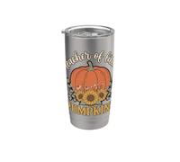 Teacher of Little Pumpkins Boho Fall Floral Vaso térmico de acero inoxidable de doble pared