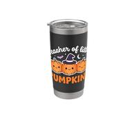Teacher of Little Pumpkins Cute Halloween Vaso térmico de acero inoxidable de doble pared