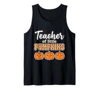 Teacher of Little Pumpkins Fall Back to School Camiseta sin Mangas