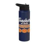 Teacher of Little Pumpkins Fall Back to School Stainless Steel Insulated Water Bottle