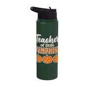 Teacher of Little Pumpkins Fall Back to School Stainless Steel Insulated Water Bottle