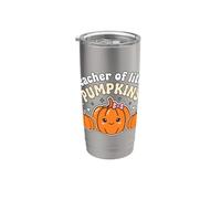 Teacher of Little Pumpkins Kawaii Pumpkins Vaso térmico de acero inoxidable de doble pared