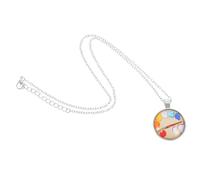 Teacher Pendant Paint Necklace Artist Necklaces Palette Pendants for Artists Art Students Painters Jewelry Accessories