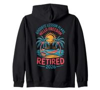 Teacher Retirement Shirts 2026 Goodbye Lesson Hello Freedom Sudadera con Capucha