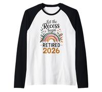 Teacher Retirement Shirts 2026 Let The Recess Begin Retire Camiseta Manga Raglan