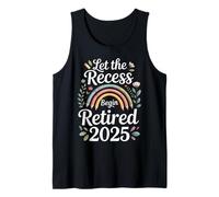 Teacher Retirement Shirts 2026 Let The Recess Begin Retire Camiseta sin Mangas