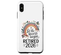 Teacher Retirement Shirts 2026 Let The Recess Begin Retire Carcasa para iPhone XS MAX