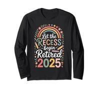 Teacher Retirement Shirts 2026 Let The Recess Begin Retire Manga Larga