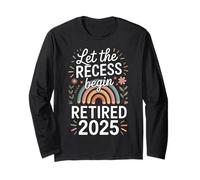 Teacher Retirement Shirts 2026 Let The Recess Begin Retire Manga Larga